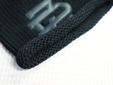 ZD LEATHER patch beanie